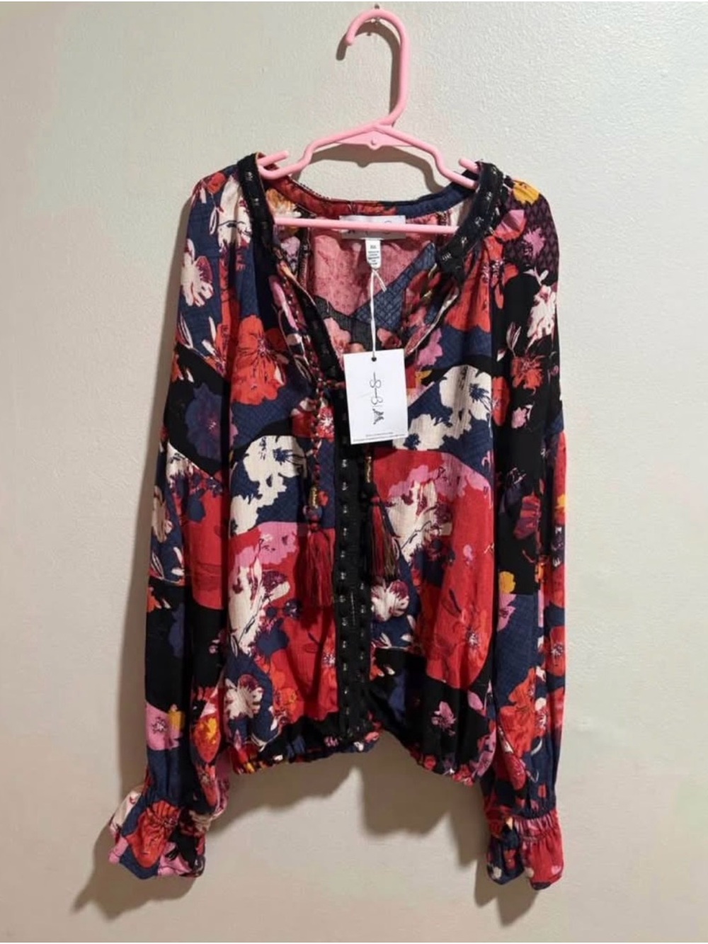 Jessica Simpsons Women’s Floral Long-Sleeve Blouse - Size XS